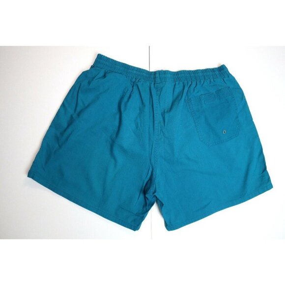 VINTAGE MEN'S BLUE SWIM TRUNKS - SWIMSUIT - BASIC EDITIONS - SIZE XL - Picture 5 of 6